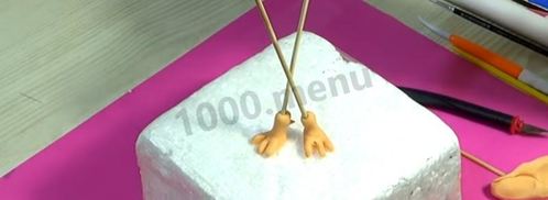 петух из мастики для торта. Шаг 4