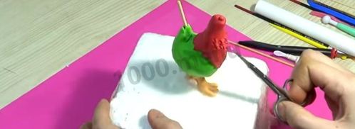 петух из мастики для торта. Шаг 6