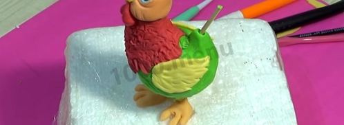 петух из мастики для торта. Шаг 11