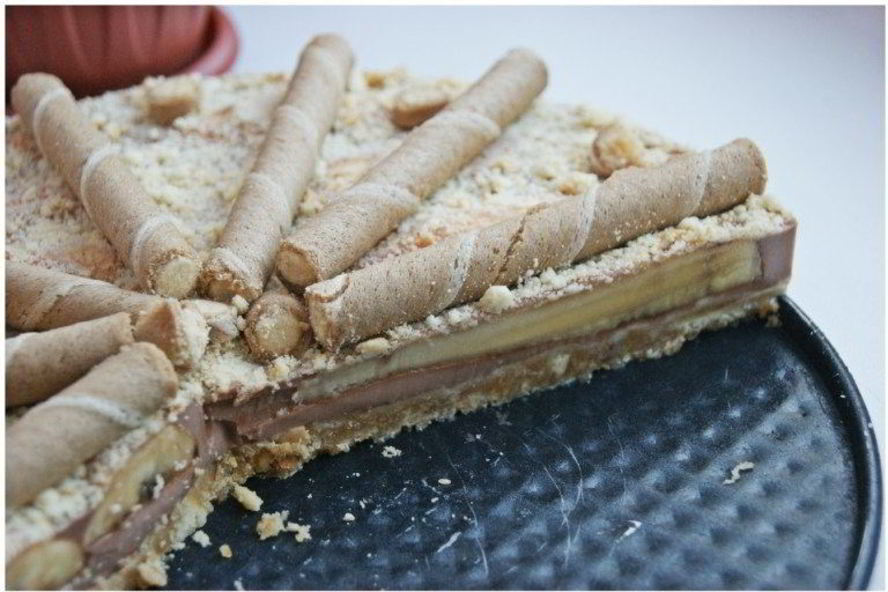 Рецепт шоколадного торта с бананом