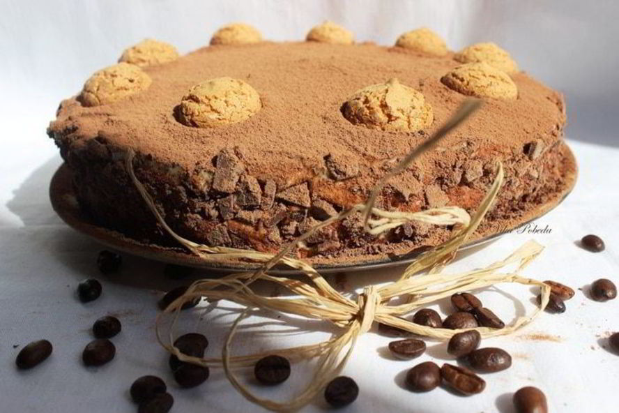 Рецепт торта амаретти с заварным сметанным кремом