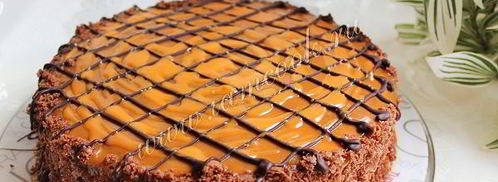 торт шоколадная девочка. Шаг 11