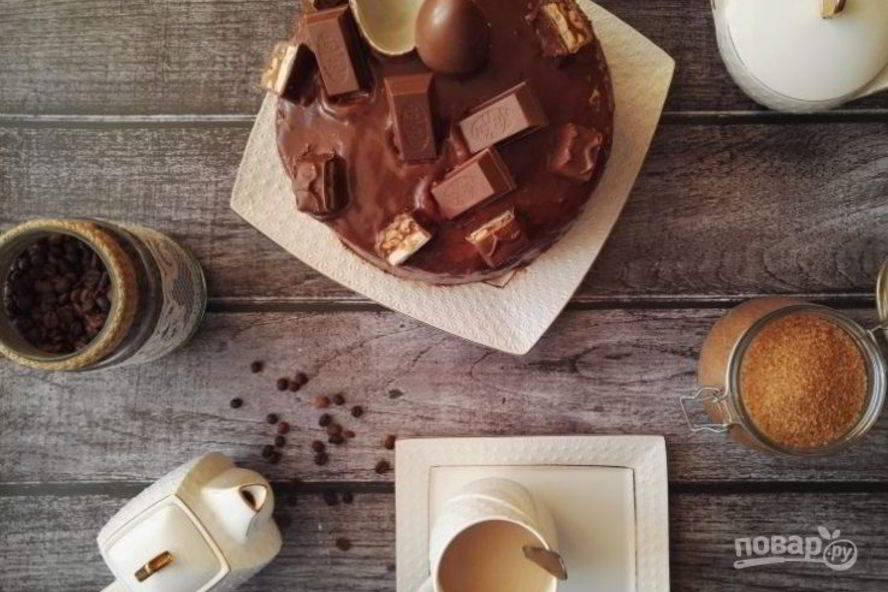 Рецепт торта сникерс с карамелью