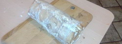 торт творожный домик из печенья с бананом. Шаг 7