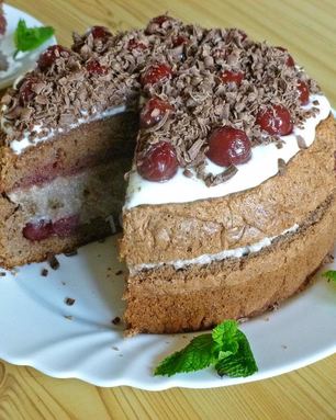 Торт вишня в шоколаде