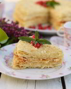 Веганский постный торт Наполеон