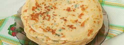 закусочный блинный торт с шампиньонами. Шаг 5