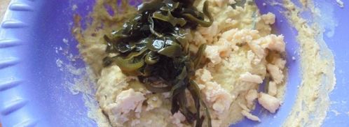 амарантовые вафли с морской капустой. Шаг 5