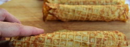 банановые вафли с кремом из фиников и орехов. Шаг 3