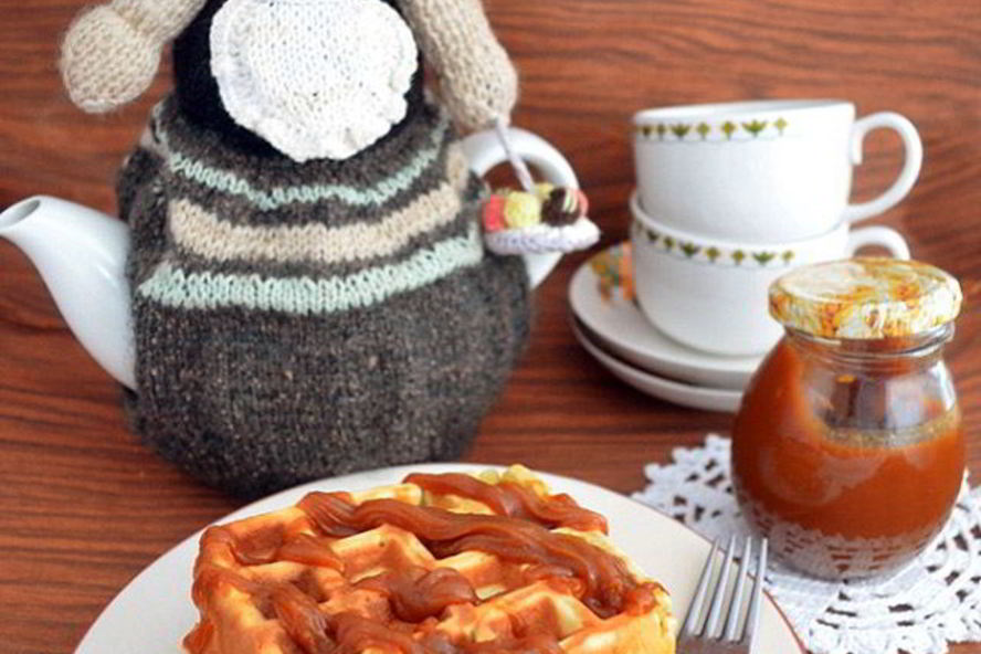 Рецепт банановых вафель