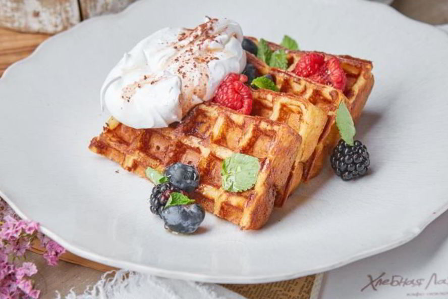 Рецепт бельгийских вафель с меренгой