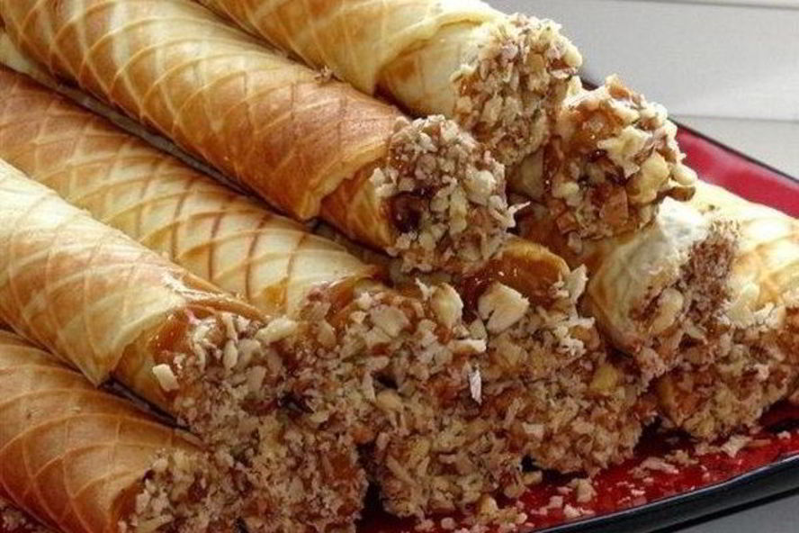 Рецепт домашних вафель с начинкой из сгущенки