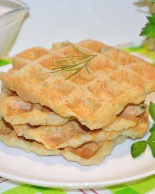 Картофельные вафли в вафельнице