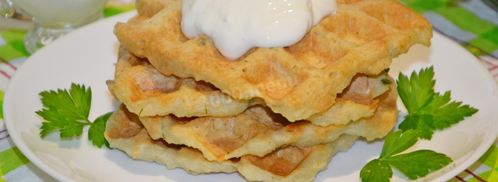 картофельные вафли в вафельнице. Шаг 15