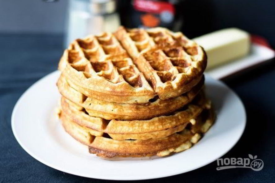 Рецепт обычных домашних вафель