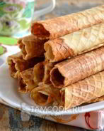 Тонкие медовые вафли