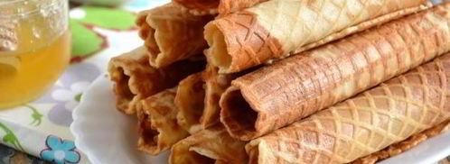 тонкие медовые вафли. Шаг 9