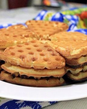 Вафли мягкие на газу в вафельнице