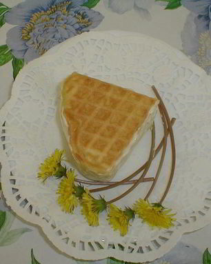 Вафли с омлетом