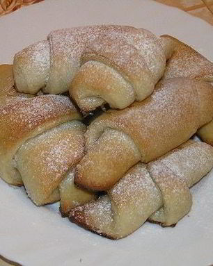 Ванильные рулетики на хмелевой закваске