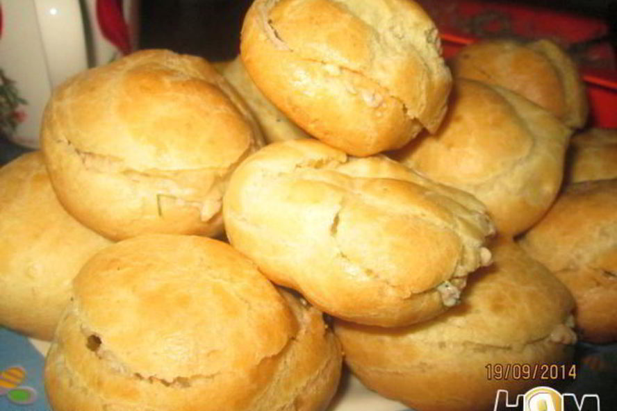 Рецепт профитролей с печеночной начинкой