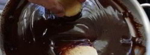 профитроли с шоколадным соусом. Шаг 9