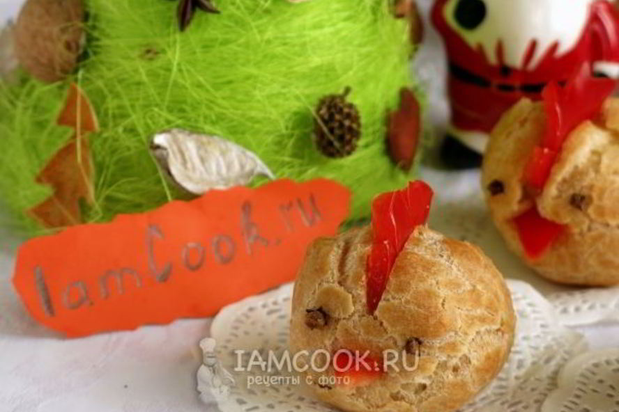 Рецепт профитролей закусочных цыплята