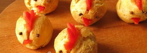 профитроли закусочные цыплята. Шаг 17