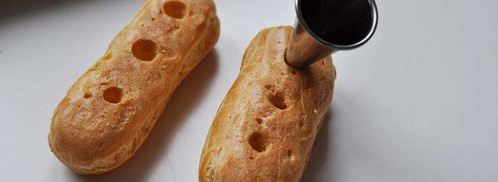 шоколадные пирожные эклеры с заварным кремом. Шаг 15