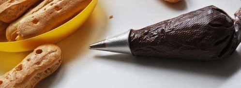 шоколадные пирожные эклеры с заварным кремом. Шаг 17