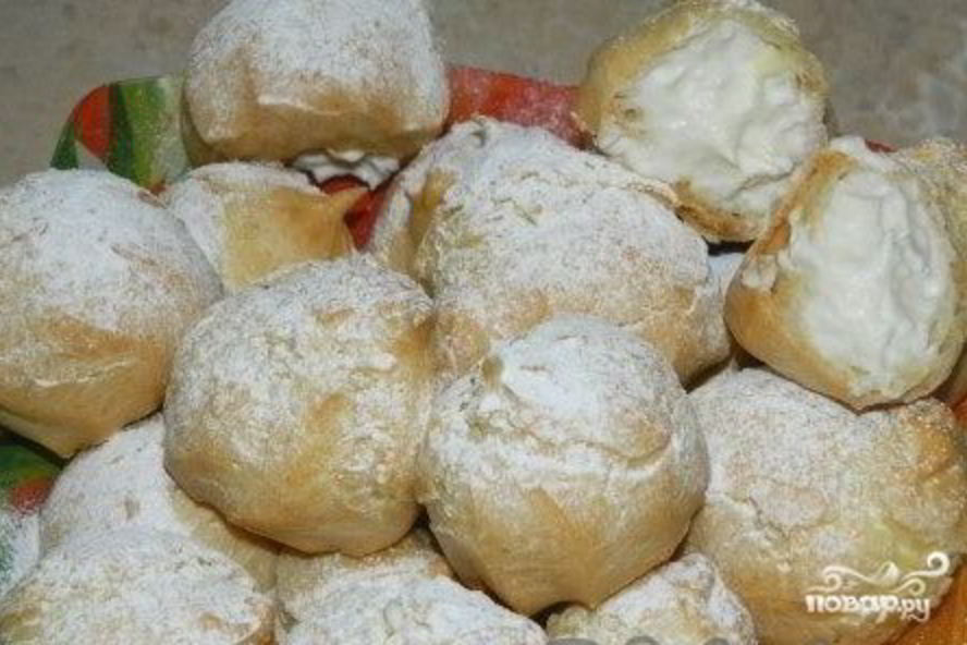 Рецепт творожных эклеров