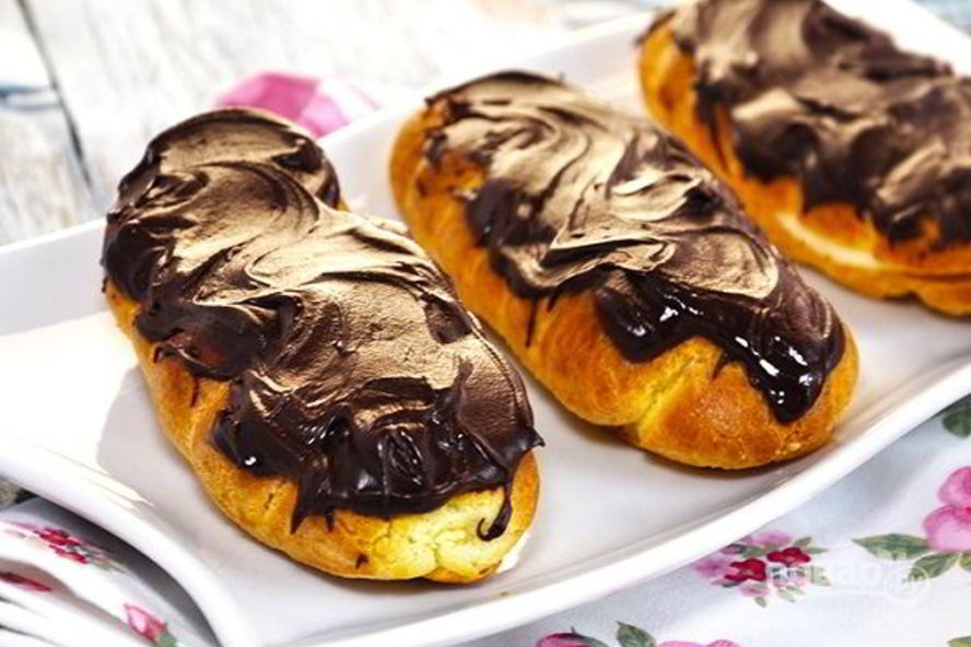 Рецепт эклеров из заварного теста с кремом