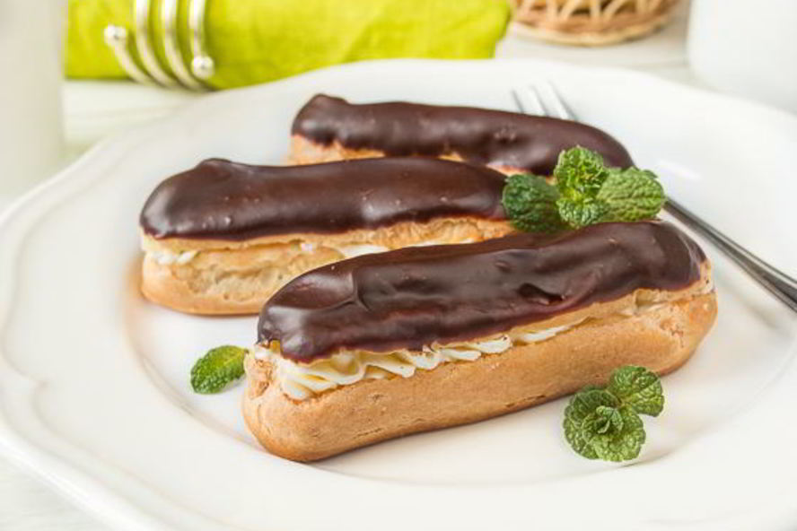 Рецепт эклеров с итальянским сливочным кремом и шоколадом