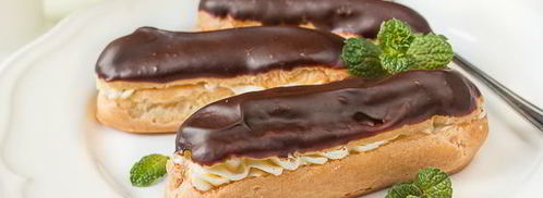 эклеры с итальянским сливочным кремом и шоколадом. Шаг 26