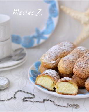 Эклеры с хрустящим кракелюром