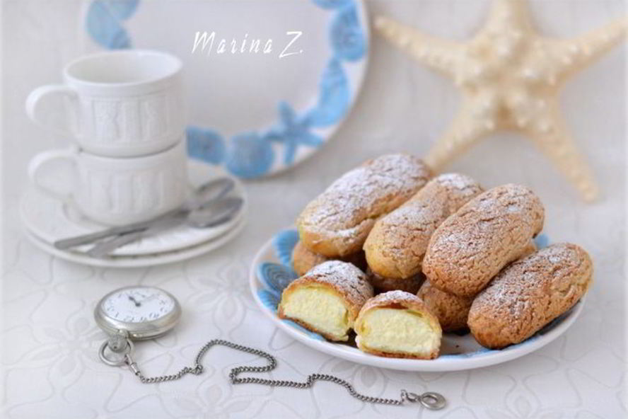 Рецепт эклеров с хрустящим кракелюром