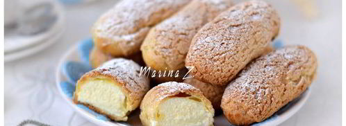 эклеры с хрустящим кракелюром. Шаг 13