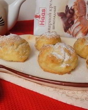 Эклеры с шоколадным кремом