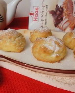 Эклеры с шоколадным кремом