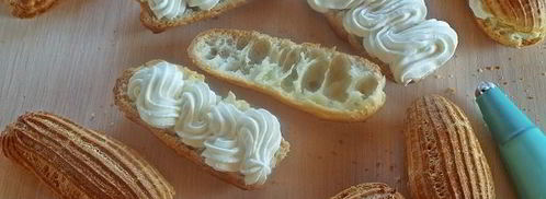 эклеры со сливками. Шаг 16