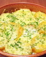 Картофельная запеканка с грибами и сыром