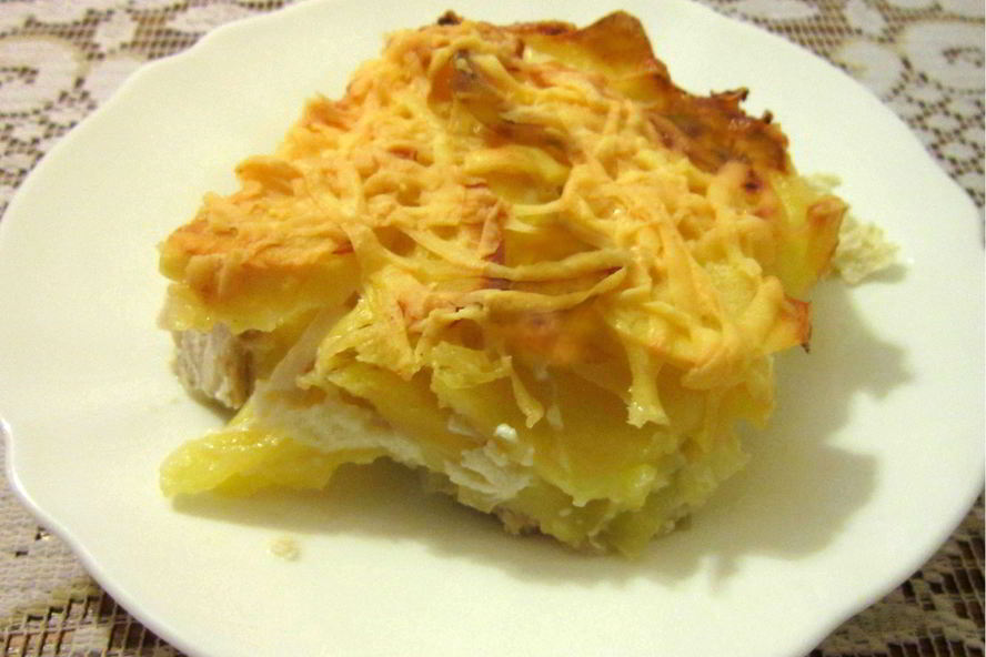 Рецепт картофельной запеканки с грудкой