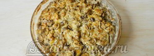 картофельная запеканка с мясом и грибами. Шаг 9