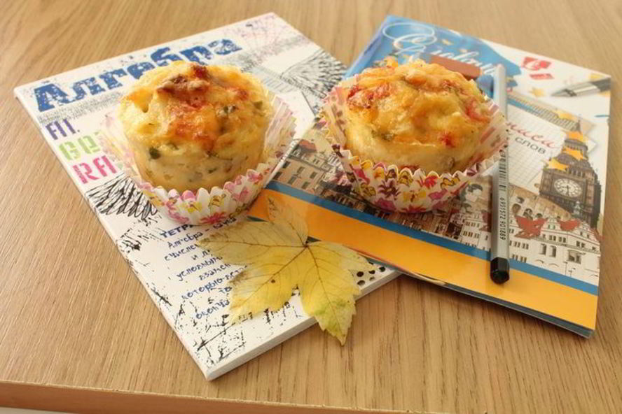 Рецепт порционных запеканок из макарон и творога