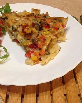 Постная запеканка из макарон