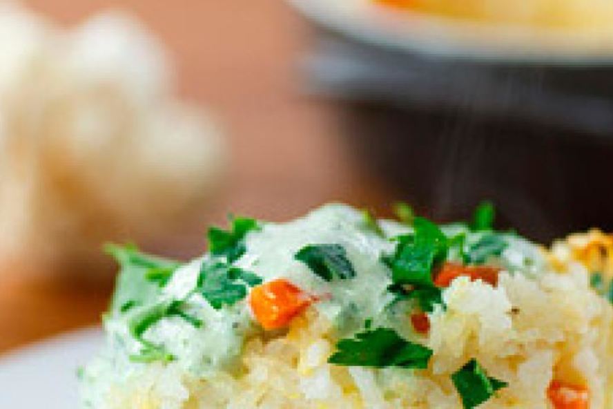Рецепт рисовой запеканки с цветной капустой