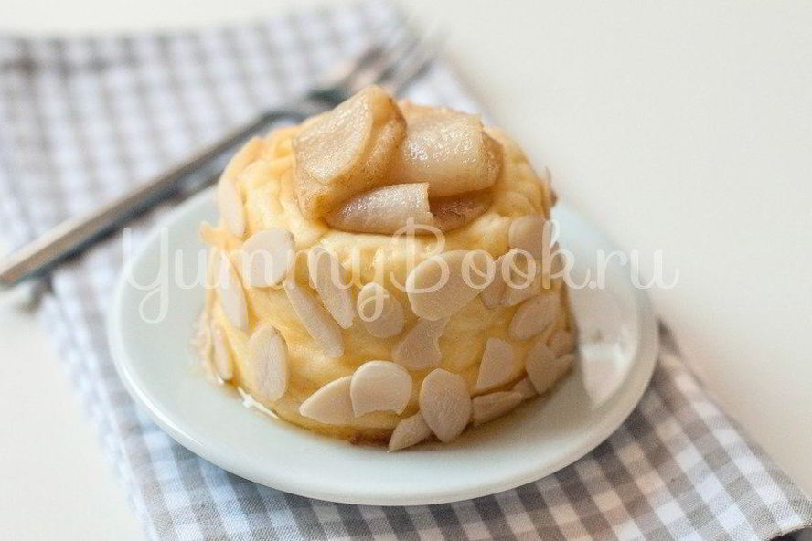 Рецепт творожной запеканки с грушами без сахара