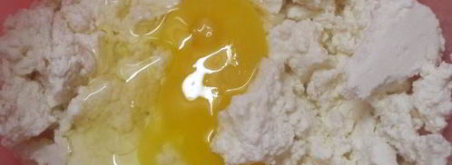 творожная запеканка с яблоками и геркулесом. Шаг 4