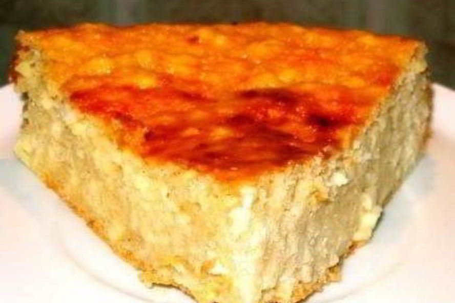 Рецепт творожной запеканки с яблоками и корицей на кефире