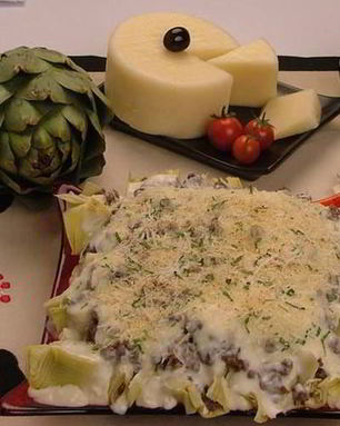 Запеканка из артишоков с бараниной